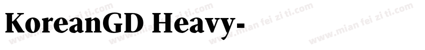 KoreanGD Heavy字体转换